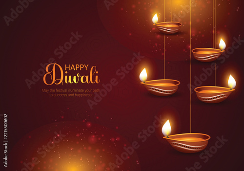 Diwali Festival Greeting Card Template