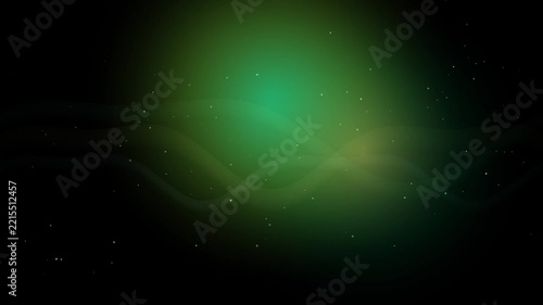 Green Glowing Abstract Light Motion Background