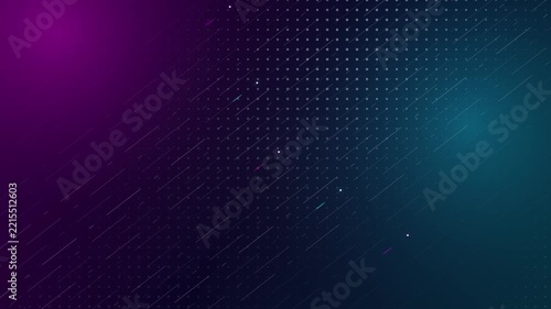 Purple Blue Digital Grid Light Motion Background