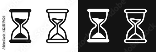 Hourglass icon set vector illustration isolated