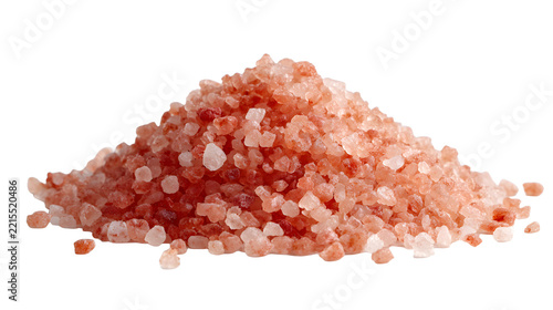 Pile of pink himalayan sea salt crystals