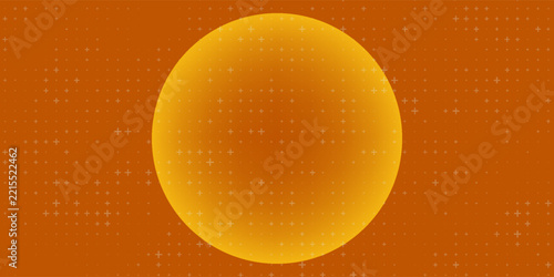 Gradient Circle Sun Illustration with Warm Tones