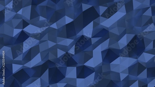 Abstract Blue Geometric Background Modern Low Poly Faceted Pattern