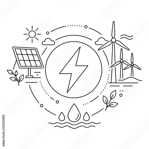 Renewable Energy Infographic Badge