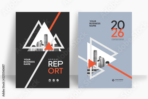 City Background Business Book Cover Design Template