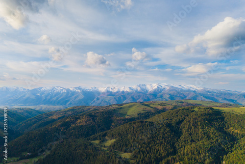 Snow covered mountains of Central Balkan National Park in Bulgaria