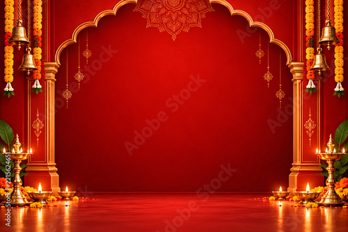 Elegant minimal Indian festive background
