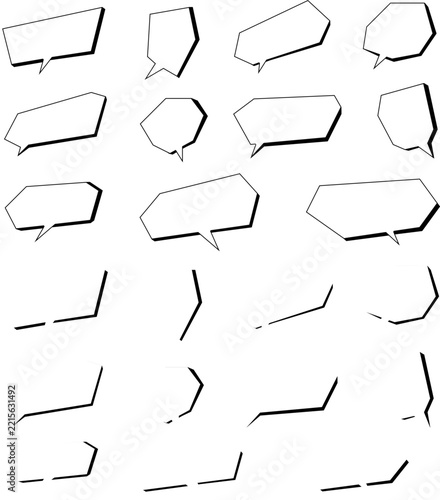 hand drawn speech bubbles