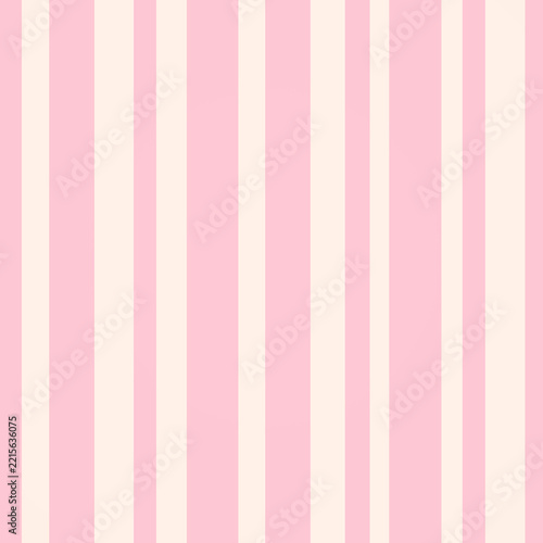 Pastel pink and white vertical stripes seamless pattern background