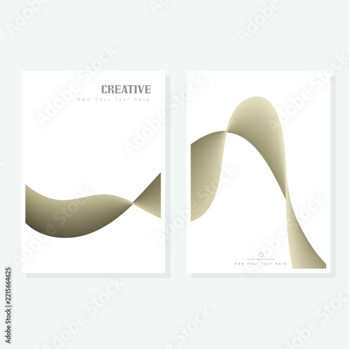 Abstract Line Wave Background With Dynamic Blue Flowing Curves, Modern Creative Minimalist Design Template, Elegant Technology Business Presentation And Corporate Graphic