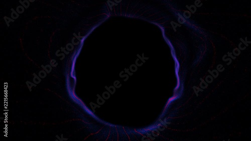 Blue and Red Particles Particles Stream, Flow Blue and Ruby Particles, Particles Loop Background UHD