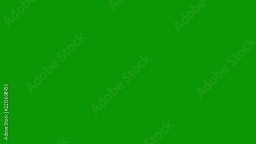 Line blast Fax cartoon firework element, pop-up motion graphics with shiny circle ring highlights, loop tunnel and burst transitions for celebration on green background. 4k
