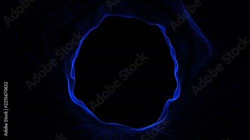 Blue Particles Particles Stream, Flow Blue Particles, Particles Loop Background UHD