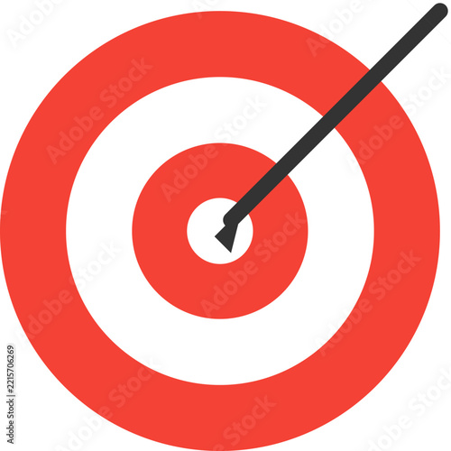 Vibrant Professional Target Marketing Goal Icon Vector Asset For Business Strategy Presentation Templates And Projects