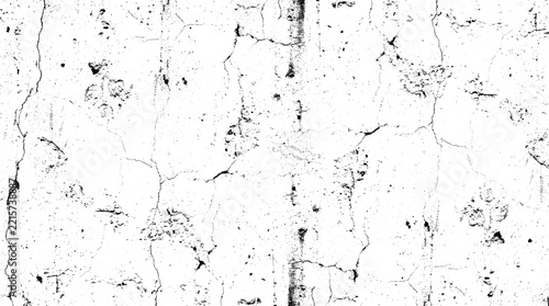Cracked plaster texture with distressed details on transparent background weathered fragmented broken