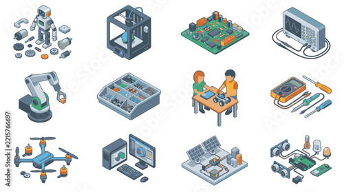 Comprehensive Collection of Robotics and Electronics DIY Tools and Components