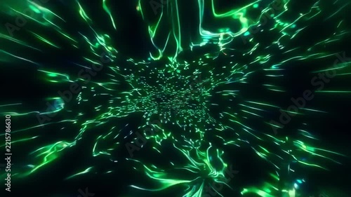 Organic Green Plasma Fluid Liquid Texture Bio Cellular Energy