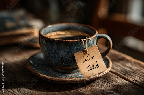 Coffee cup with 
