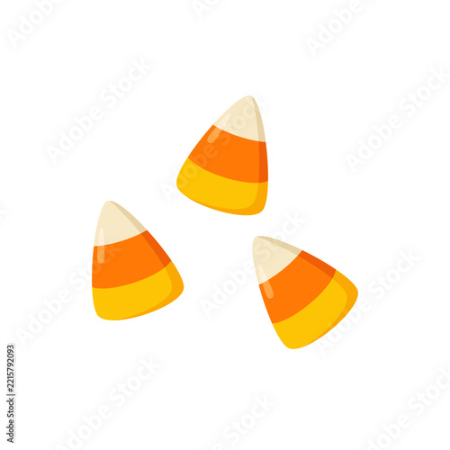 Halloween traditional candy corn sweets