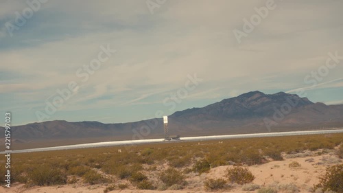 Ivanpah solar electric generating system in mojave desert