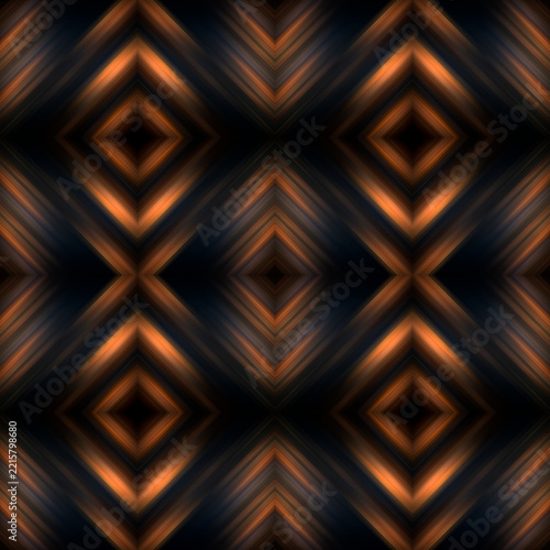 Bohemian Ethnic Aztec Tribal Symmetrical Geometry Repeatable Wallpaper  Palette Orange  Gold