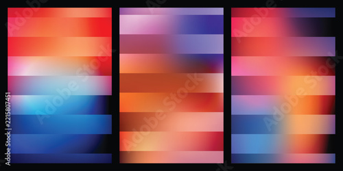 Abstract digital art featuring three colorful glowing spheres with gradient backgrounds and soft lighting effects for modern design