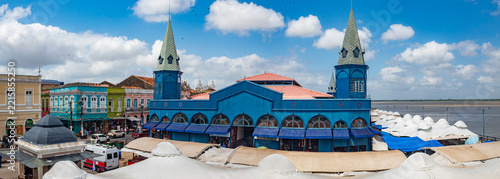 Panorama do Mercado Ver-o-Peso Belém Pará Brasil