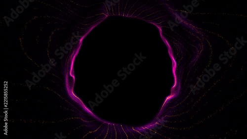 4K Golden and Magenta Flow Particles, Gold and Pink Particles, Particles Loop Background  UHD 