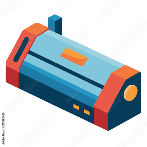 illustration of laminator isolated on white background  
