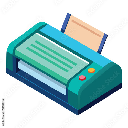 illustration of laminator isolated on white background  