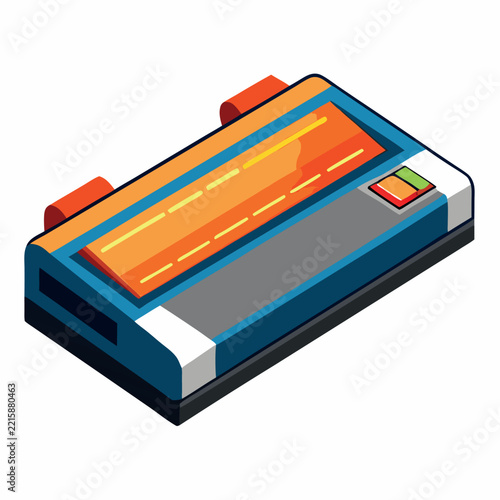 illustration of laminator isolated on white background  