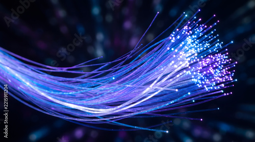 Fiber optic cable high speed internet connection digital technology