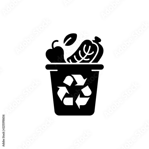 Recycling Bin Filled with Various Waste Items for Eco-Friendly Disposal.