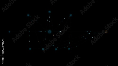 AI agent orchestration with GPU infrastructure, distributed model routing, cloud compute nodes and intelligent workload balancing, animated enterprise technology data flow with clean copy space motion