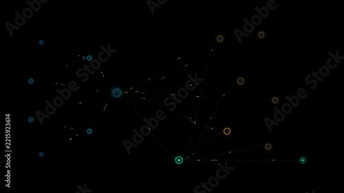 AI agent tool calling across GPU compute infrastructure, databases and enterprise services, showing automated routing, processing, validation and response flow in a premium technology animation motion