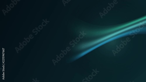Photonic silk waves flowing in a slow loop animation against a dark blue background, abstract digital motion background
