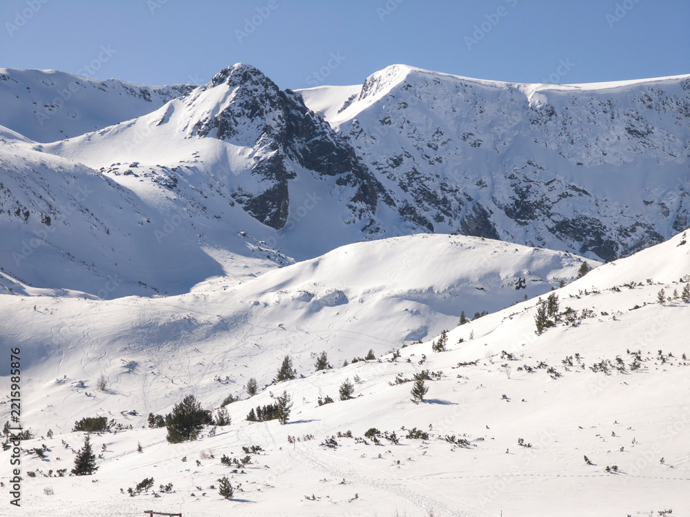 Fototapeta premium Rila Mountain near The Seven Rila Lakes, Bulgaria
