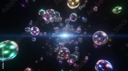 A dazzling, shimmering nebula of iridescent, ethereal spheres and celestial lights unfolds in a cosmic expanse, evoking feelings of wonder and boundless possibility within a vast, unexplored