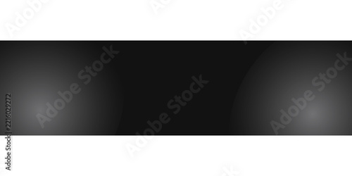 Horizontal dark black banner with soft glowing light spots on the sides