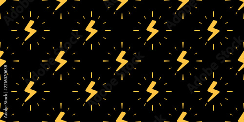 Minimal electrical service pattern featuring simple lightning bolts and electric sparks arranged in a clean repeating layout for electrical repair services, electrician promotions and energy themed.