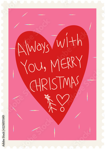 Christmas card heart