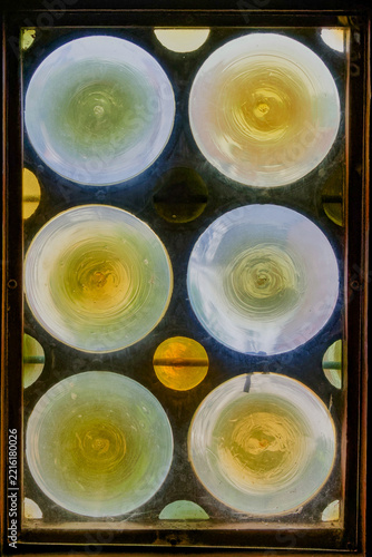 stained glass on window