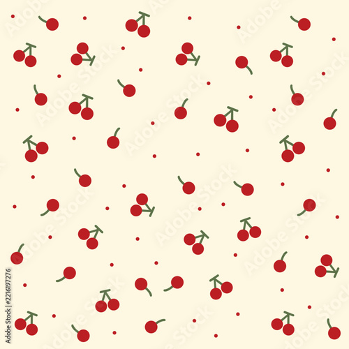 seamless pattern with cherry