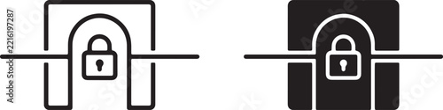 Secure API Gateway Icon for Zero Trust Cybersecurity