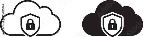 Zero Trust Secure Cloud Security Icon