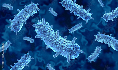 Yersinia pestis as the bacterium responsible for plague depicting microscopic bacteria in a medical and microbiology as a Scientific illustration representing an infectious pathogen outbreak.