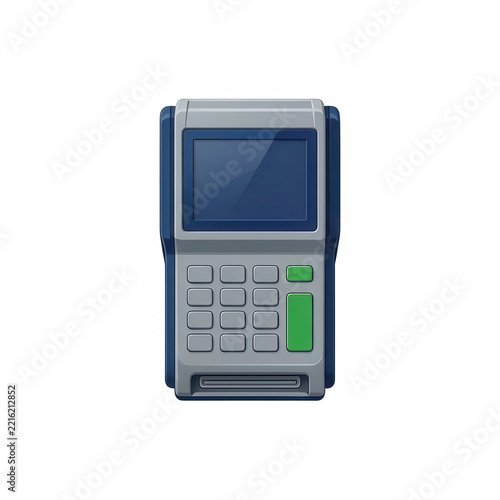 Payment Terminal Isolated Transparent Background