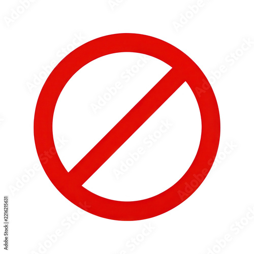 Red Prohibition Sign Transparent Background
