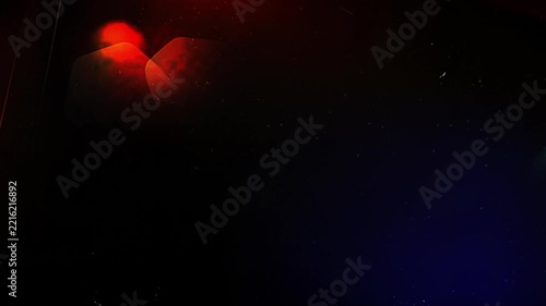 Pulsing Red Glowing Orb in Dark Space Seamless Loop