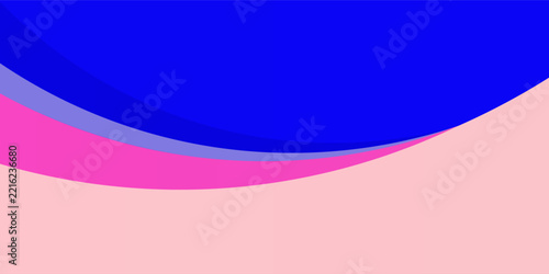 Abstract Colorful Layered Curved Background with Pink, Purple, and Blue Waves for Modern Graphic Banner, Poster, and Digital Presentation